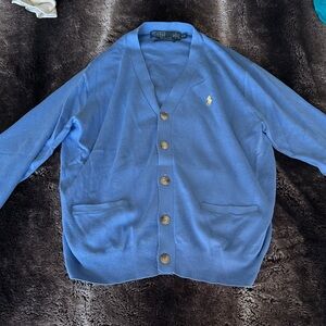 Polo by Ralph Lauren Light Blue Men's Cardigan